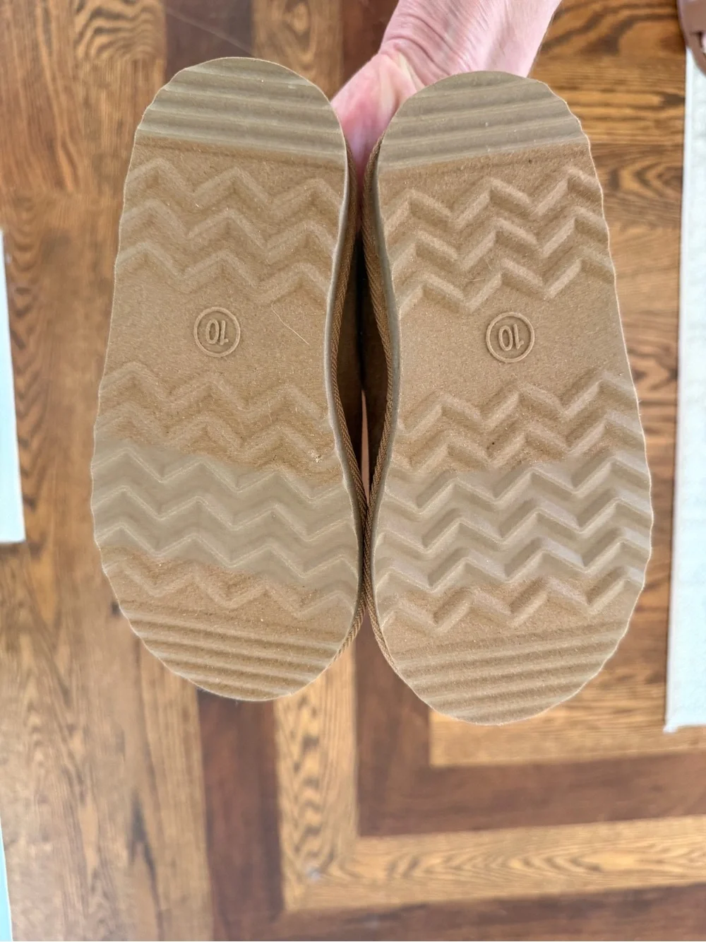 Kids Cozy Brown Faux-Suede Slip-On Slippers with Plush Lining